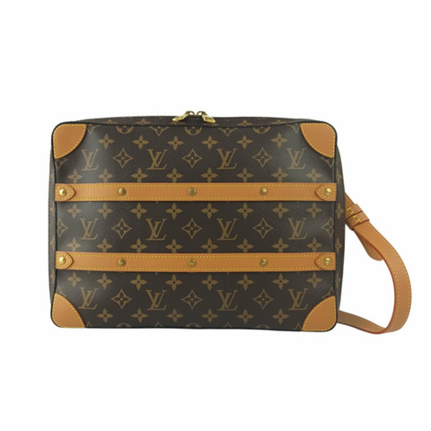 路易威登肩背包 Soft Trunk MM M44754 棕色 Monogram 男女款