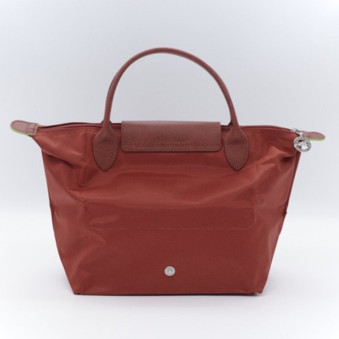 （未使用♥️）Longchamp 瓏驤 Le Pliage Green S磚紅色 再生帆布 托特包