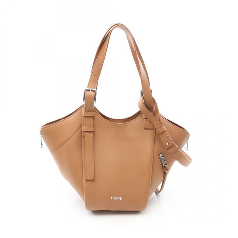 LOEWE Hammock Flip 單肩斜背包 A538HHBX07 棕色 二手 女士