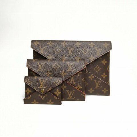 LOUIS VUITTON Kirigami三合一信封包老花PVC晶片肩背包