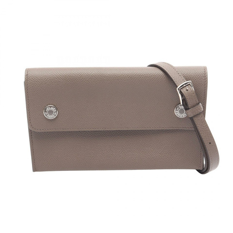 愛馬仕 Hermes Snap To Go 單肩斜背包 Epsom 皮革 Etain SHW 二手 K