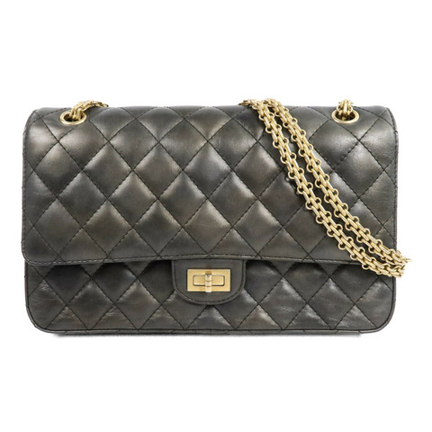 CHANEL 牛皮皮革2.55 Large鏈帶肩背袋
