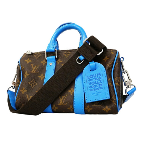 路易威登 Monogram Keepall Bandoulière 25 手提包 M12609 棕色 Gaston Blue 男士兩用包