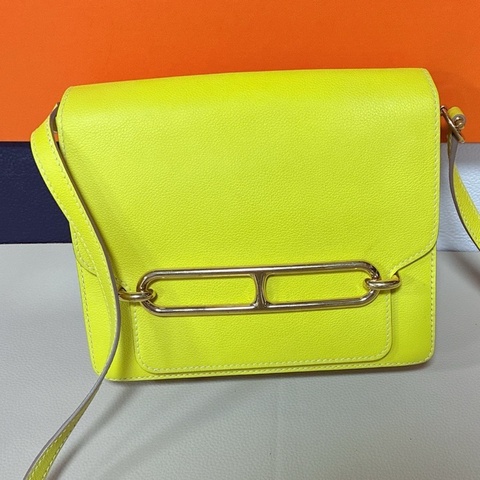 Hermes 愛瑪仕 Roulis23豬鼻子包 金扣 D刻