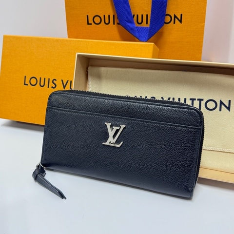 （極新全配🎁） LV Zippy Lockme 高級款牛皮 長夾 專櫃42500