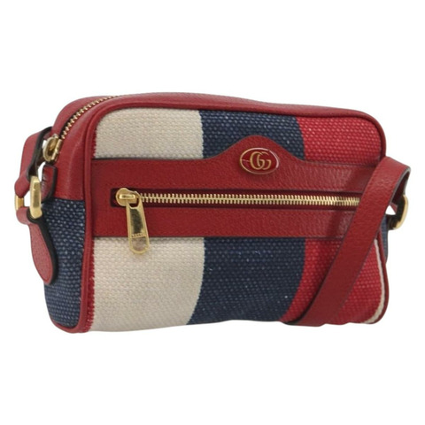GUCCI Ofidia 單肩包 帆布 紅金配色 517350 正品 194980A