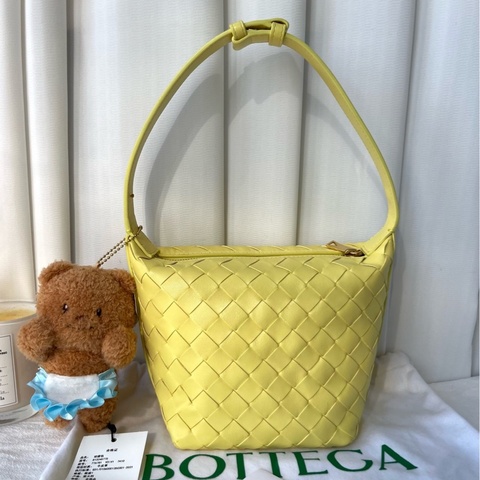 Botteg Veneta 葆蝶家 芝士黃編織飯盒包手提單肩腋下包