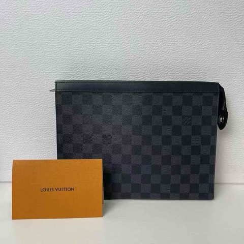 LV 路易威登棋盤格洗漱包 芯片款 尺寸27x20