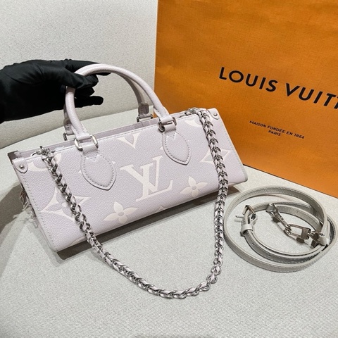 Louis Vuitton路易威登 香芋紫on the go小號橫版單肩包