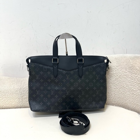 Lv 路易威登 經典款黑色老花公文包 手提包