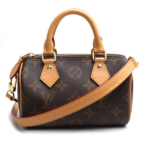 路易威登 Louis Vuitton Nano Speedy 兩用單肩背包 棕色 M81085 女士