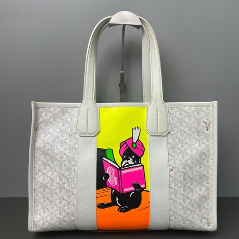 Goyard/戈雅Villette托特包，塗鴉法鬥款手提包單肩包購物袋