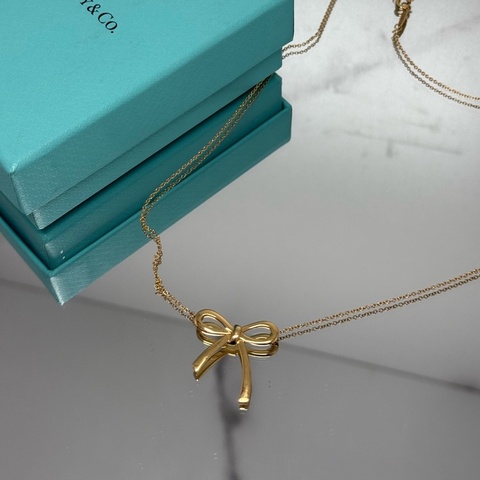 Tiffany 蒂芙尼 bow系列 經典蝴蝶結項鍊