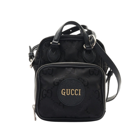 GUCCI 古馳 Off The Grid 兩用肩背包 黑色 GG 提花尼龍 牛皮 625850
