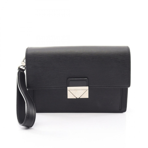 路易威登 Pochette Thames 商務手拿包 M42742 Epi 皮革 黑色 二手