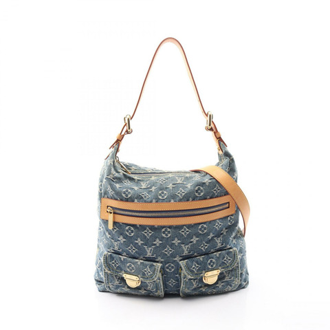 路易威登 Buggy GM 單肩手提包 M95048 Monogram 牛仔藍 二手 女士