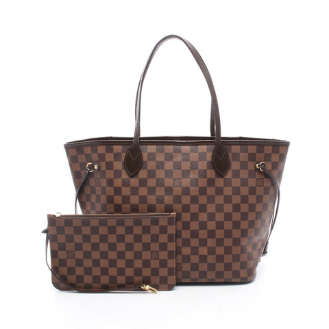 路易威登 Neverfull MM 手提單肩包 M40995 Damier 帆布皮革 二手