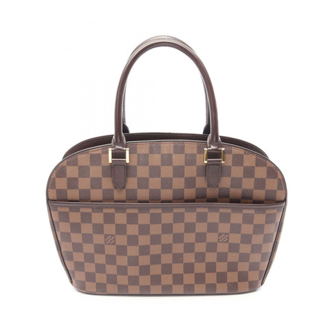 路易威登 Sarria Horizontal 手提包 N51282 Damier 帆布皮革 Ebene 二手