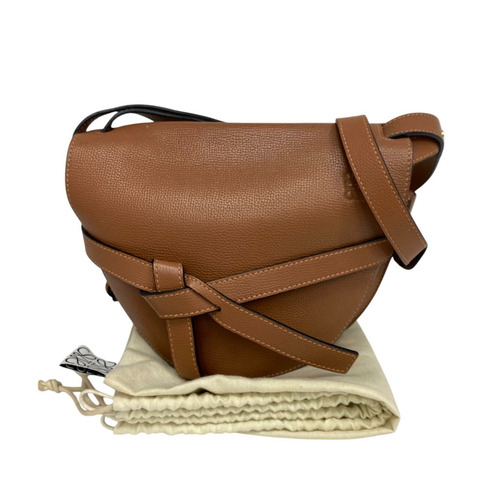 ☆ LOEWE 羅意威 Brown Calfskin Gate Shoulder Bag 啡色小牛皮肩背包-267015953