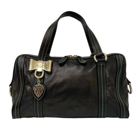 ☆ GUCCI 古馳 Black Calfskin Duquessa Line Handbag 黑色小牛皮手挽袋 181487-267015638