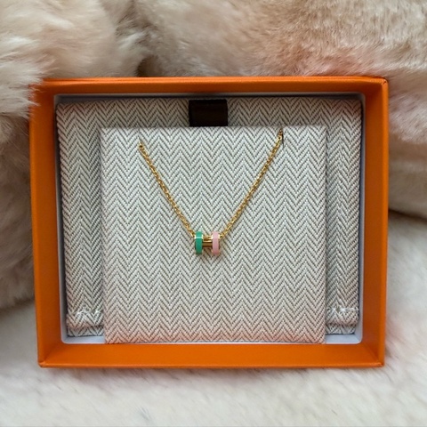 Mini Pop H Pendant綠色配粉色🩷💚