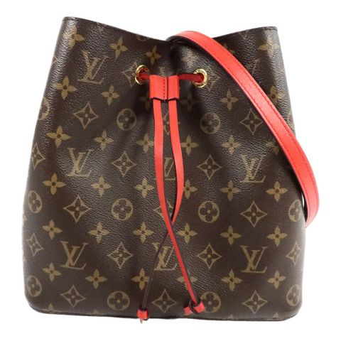 LOUIS VUITTON Monogram Neo Noe Bucket Bag肩背袋Coquelicot