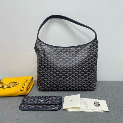 Goyard戈雅 hobo Boheme PM子母包單肩包 深藍色