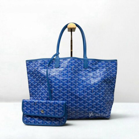 A13468-GOYARD 藍色Saint Louis PM托特包