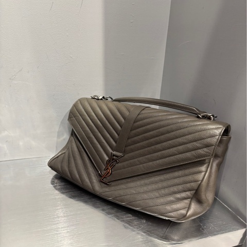 Saint Laurent Paris YSL 聖羅蘭 Cassandra 大象灰 大號｜Classic Trend CT精品｜台北東區實體