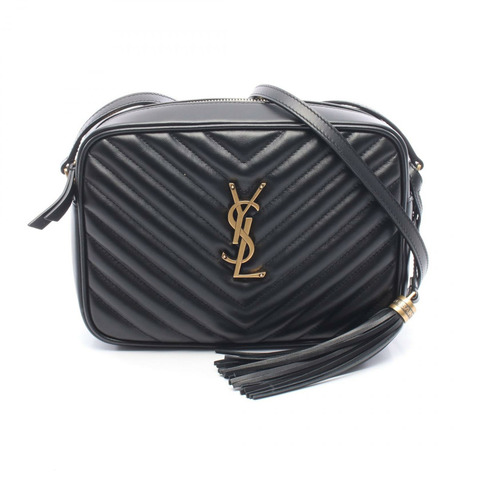 SAINT LAURENT PARIS LOU 肩背包 612544 黑色皮革 二手 女士