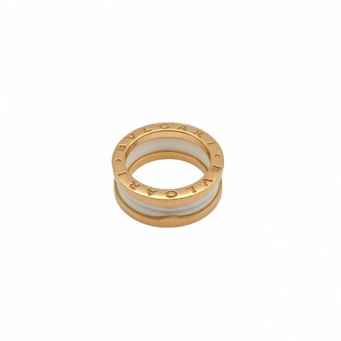 BVLGARI B.ZERO1彈簧戒指三圈18K玫瑰金50