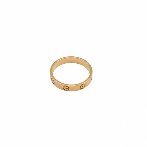 CARTIER LOVE18K金窄版戒指18K玫瑰金54