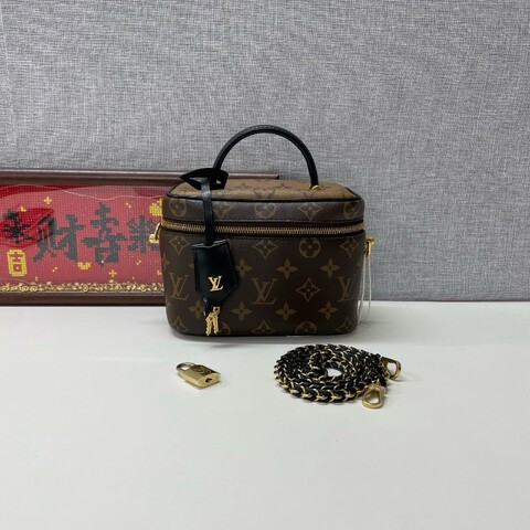 98❤️Lv/路易威登 老花化妝盒子包