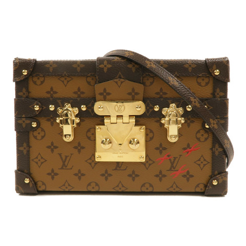 LOUIS VUITTON Monogram Reverse Petite Malle肩背袋