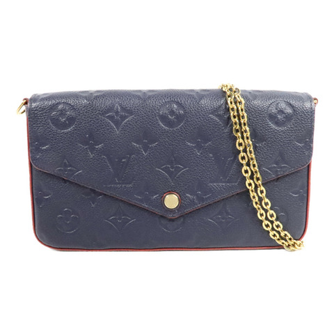 LOUIS VUITTON Monogram Empreinte Pochette Felicie金扣肩背袋