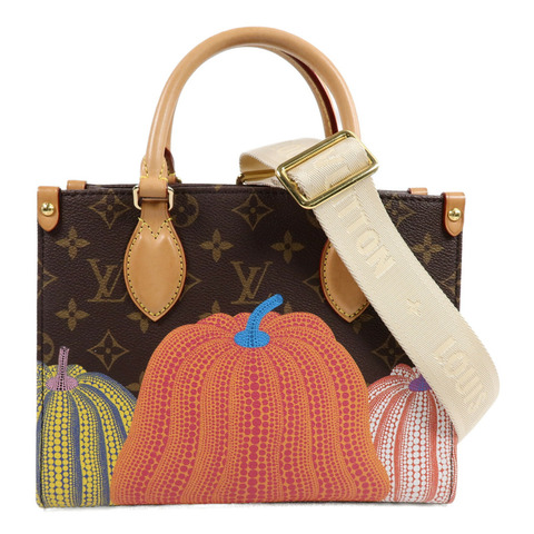 LOUIS VUITTON Monogram LV x YK OnTheGo PM手挽肩背兩用袋