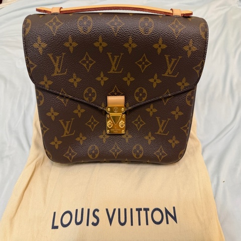 Louis Vuitton 路易威登 M44875經典Pochette M☆tis Monogram帆布手提斜背郵差包