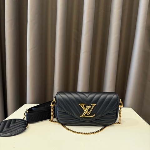 （經典美包）Louis vuitton路易威登LV New wave三合一斜背包晶片款✨