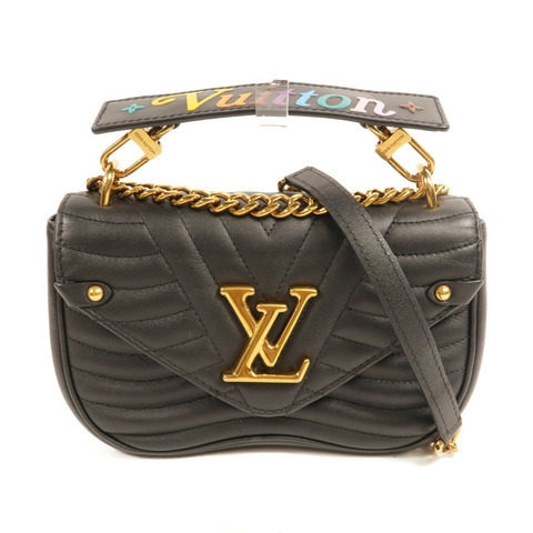 LOUIS VUITTON 牛皮皮革New Wave PM鏈帶手挽肩背兩用袋