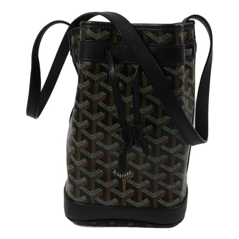 GOYARD 塗層帆布Petit Flot PM Bucket Bag銀扣肩背袋