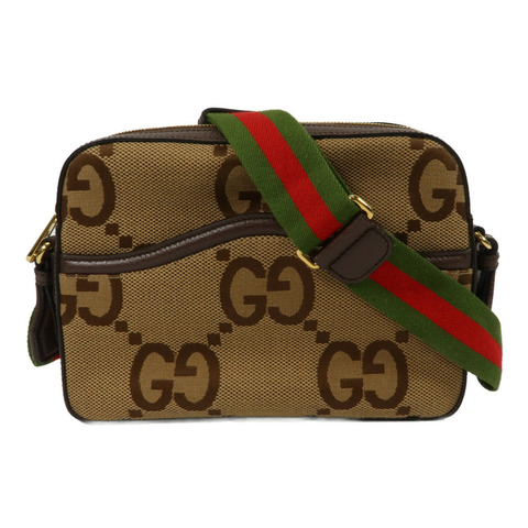 GUCCI 帆布Jumbo GG肩背袋