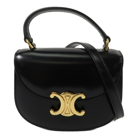 CELINE 牛皮皮革Mini Besace Clea手挽肩背兩用袋