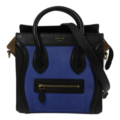CELINE 牛皮皮革Nano Luggage手挽肩背兩用袋
