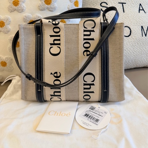 Chloe woody tote bag small 托特包 黑色