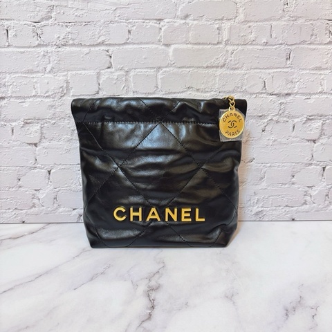 JK國際二手精品✨Chanel 22mini黑金芯片款