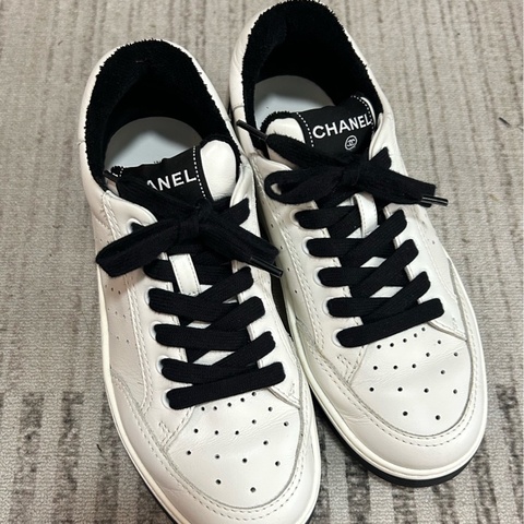 Chanel香奈兒經典黑白熊貓板鞋37.5碼