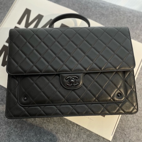Chanel so black 公文包 芯片款