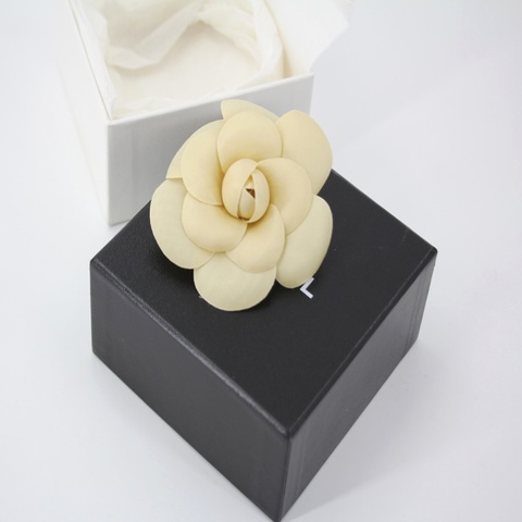 Chanel Vintage 81-85布料米色山茶花
