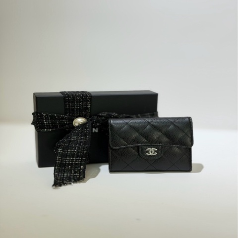 CHANEL｜經典款 翻蓋三折短夾