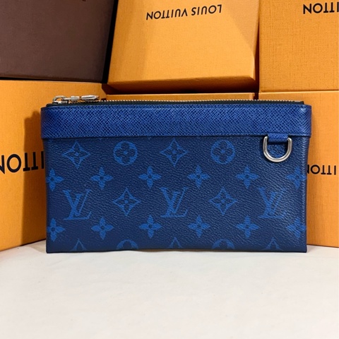 🔥 近新閒置 超級好看 LV 路易威登 Louis Vuitton 藍老花 長夾/小手拿/隨身收納包